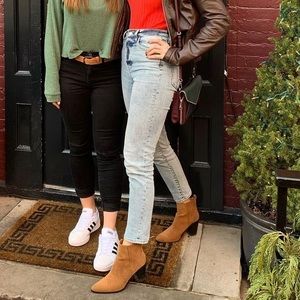 High Waisted White Wash Jeans